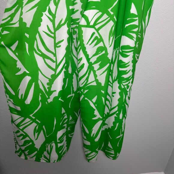 LILLY PULITZER Green White Boom Boom Jumpsuit Women’s Size 1X - Picture 11 of 16